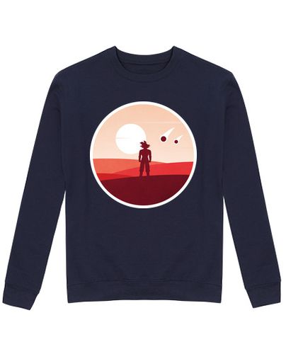 Sudadera Sin Capucha Unisex puesta de sol goku laTostadora - latostadora.com - Modalova