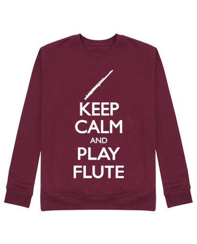 Sudadera Sin Capucha Unisex Keep Calm and Flute laTostadora - latostadora.com - Modalova