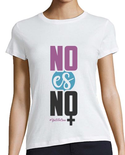 Camiseta mujer No Es No (Fondo Claro) - latostadora.com - Modalova
