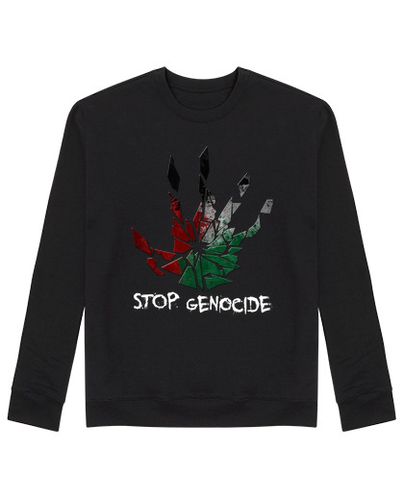 Sudadera Sin Capucha Unisex Stop Genocide laTostadora - latostadora.com - Modalova