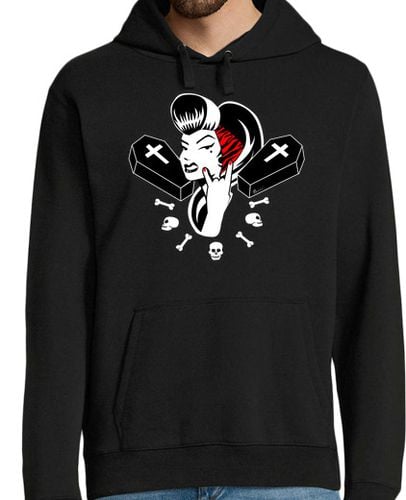 Sudadera Con Capucha Para Hombre Rockabilly Girl laTostadora - latostadora.com - Modalova