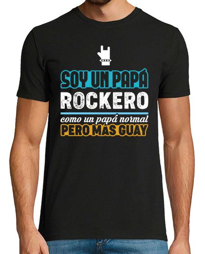 Camiseta Papá Rockero, Día del Padre - latostadora.com - Modalova