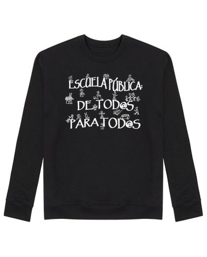 Sudadera Sin Capucha Unisex Escuela Pública de Todos para Todos laTostadora - latostadora.com - Modalova