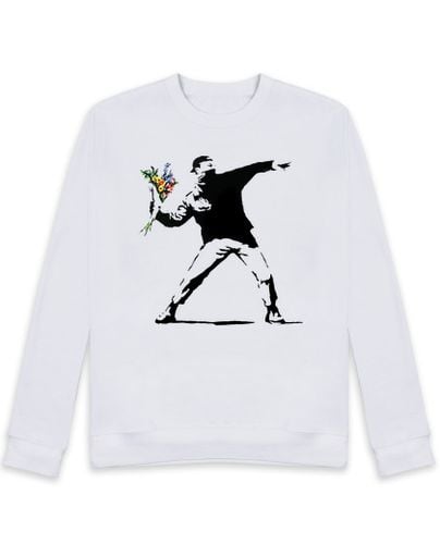 Sudadera Sin Capucha Unisex Banksy Re-evolución laTostadora - latostadora.com - Modalova