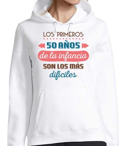 Sudadera Con Capucha Para Mujer Los Primeros 50 Años de la Infancia laTostadora - latostadora.com - Modalova