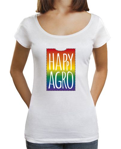 Camiseta mujer happyagro arcoiris laTostadora - latostadora.com - Modalova