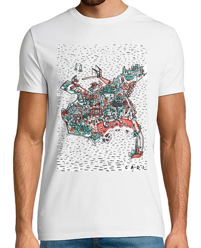 Camiseta 'Cadi' Hombre, manga corta, blanco, calidad extra - latostadora.com - Modalova