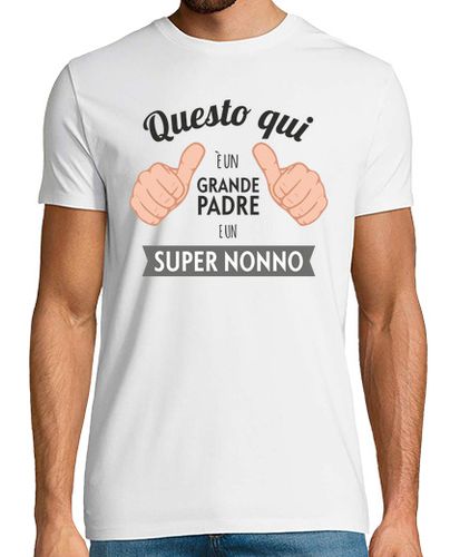 Camiseta Grande Padre e Super Nonno laTostadora - latostadora.com - Modalova