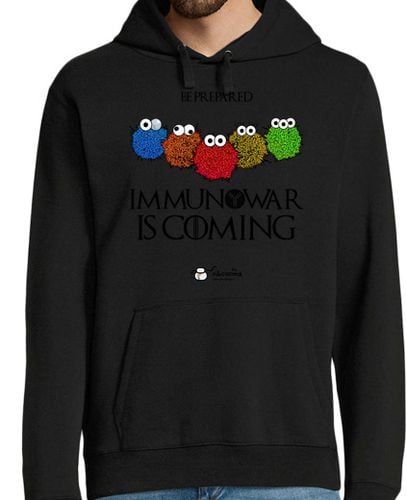 Sudadera Con Capucha Para Hombre Immunowar Is Coming (fondos claros) laTostadora - latostadora.com - Modalova