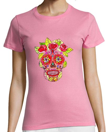 Camiseta mujer KATRINA MEXICO manga corta rosa chica - latostadora.com - Modalova