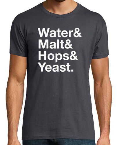 Camiseta Water&Malt&Hops&Yeast - latostadora.com - Modalova
