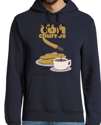 Sudadera Con Capucha Para Hombre chocolate con churros laTostadora - latostadora.com - Modalova