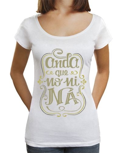 Camiseta Mujer Cuello Ancho Loose Fit Anda que no ni ná laTostadora - latostadora.com - Modalova