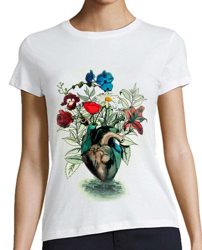 Camiseta mujer flowered heart - latostadora.com - Modalova