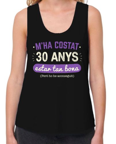 Camiseta Mujer Tirantes Loose Fit 30 Años Para Estar Tan Buena, Catalán, 1994 laTostadora - latostadora.com - Modalova