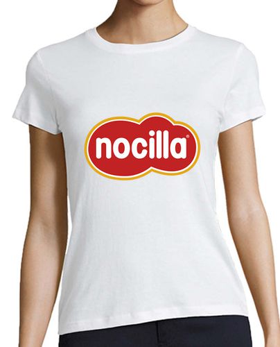 Camiseta mujer Mujer, estilo béisbol, blanca y roja - latostadora.com - Modalova