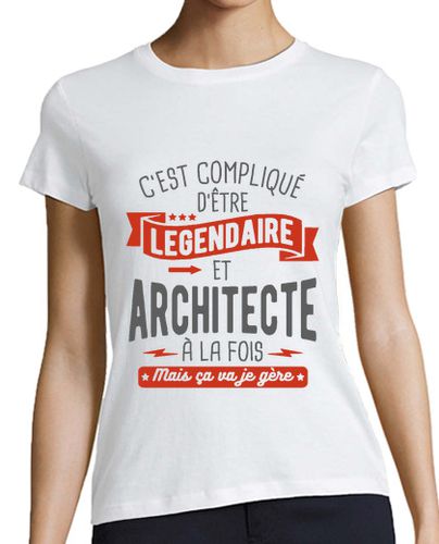 Camiseta mujer legendario y arquitecto - latostadora.com - Modalova