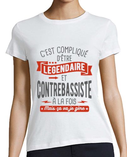 Camiseta mujer legendario y contrabasista - latostadora.com - Modalova