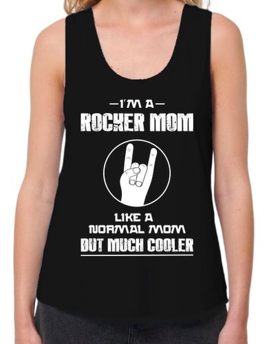 Camiseta Mujer Tirantes Loose Fit I'm a Rocker Mom Like a Normal Mom But Much Cooler laTostadora - latostadora.com - Modalova