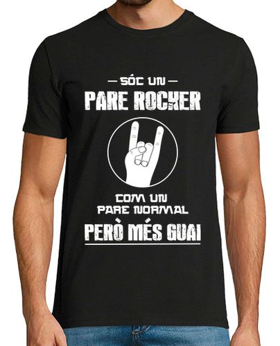Camiseta Sóc un Pare Rocker Com Un Pare Normal Però Més Guai, Día del Padre - latostadora.com - Modalova