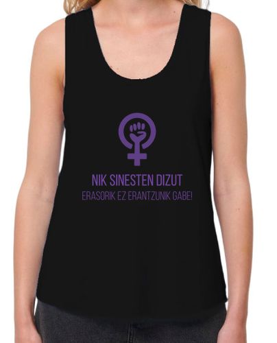 Camiseta mujer Nik sinesten dizut (morea) laTostadora - latostadora.com - Modalova