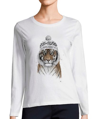 Camiseta Mujer Manga Larga Siberian tiger laTostadora - latostadora.com - Modalova