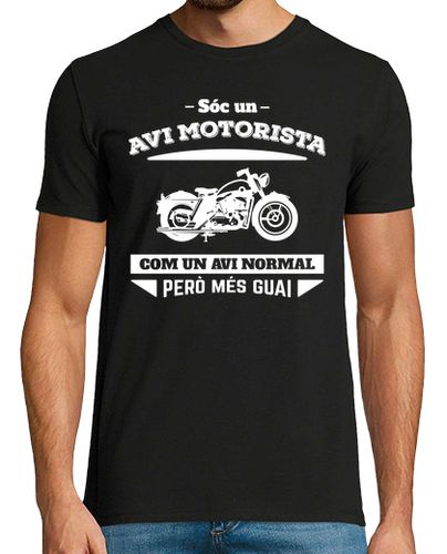 Camiseta Hombre Manga Corta Sóc un Avi Motorista, Com un Avi Normal Però Més Guai, Catalán, Día del Padre laTostadora - latostadora.com - Modalova