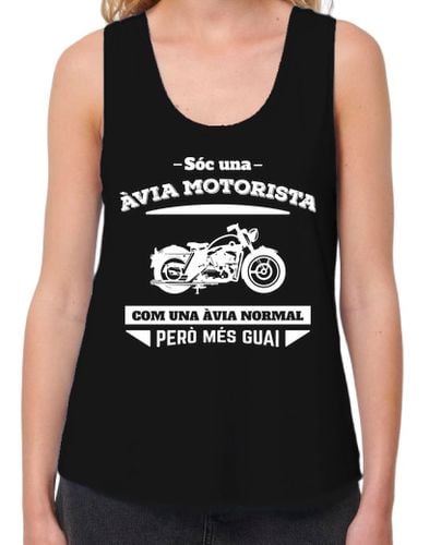 Camiseta Mujer Tirantes Loose Fit Àvia Motorista, Día de la Madre laTostadora - latostadora.com - Modalova