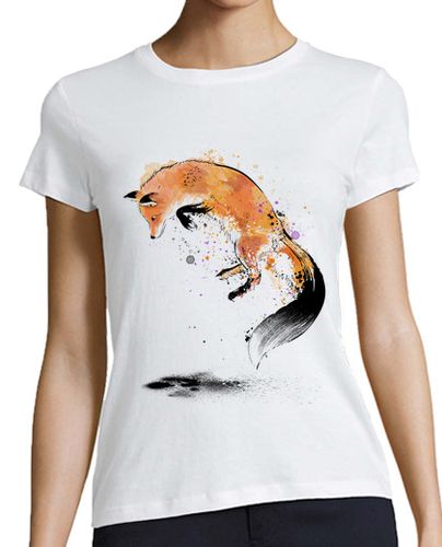 Camiseta mujer Red Fox jumping into Snow - latostadora.com - Modalova