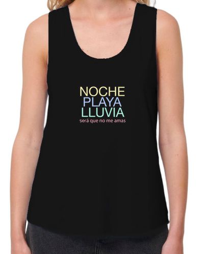 Camiseta mujer Mujer, tirantes anchos & Loose Fit, negra, Luis Miguel - latostadora.com - Modalova