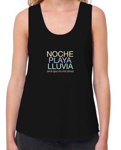 Camiseta Mujer Tirantes Loose Fit Mujer, tirantes anchos & Loose Fit, negra, Luis Miguel laTostadora - latostadora.com - Modalova