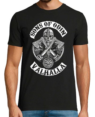 Camiseta Sons Of Odin - Valhalla (Vikings) laTostadora - latostadora.com - Modalova