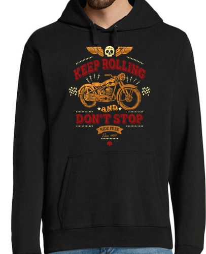 Sudadera Con Capucha Para Hombre Keep Rolling And Don't Stop laTostadora - latostadora.com - Modalova