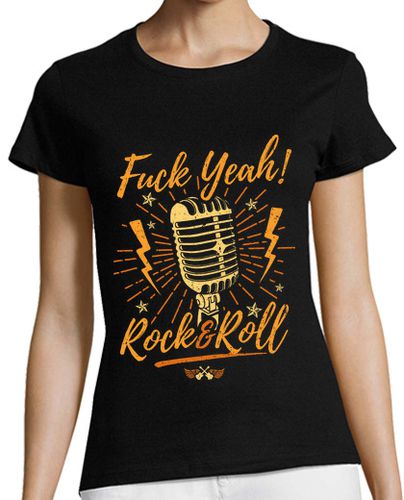 Camiseta mujer Fuck Yeah! Rock&Roll - latostadora.com - Modalova
