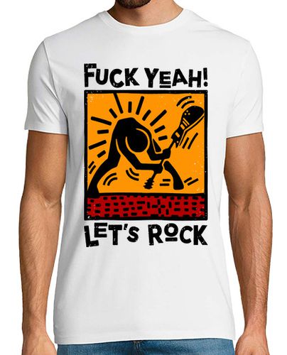 Camiseta Fuck Yeah! Let's Rock - latostadora.com - Modalova