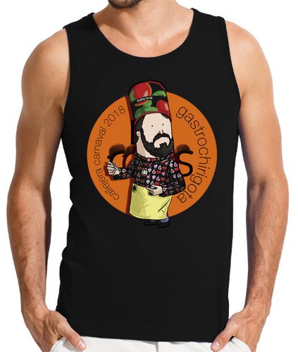 Camiseta Hombre Sin Mangas Gastrochirigota Los Cocos by Calvichi's laTostadora - latostadora.com - Modalova