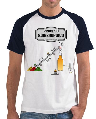 Camiseta Hombre Estilo Béisbol Sidrerúrgico laTostadora - latostadora.com - Modalova