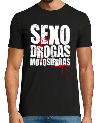 Camiseta Sexo, drogas y motosierras - latostadora.com - Modalova