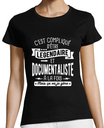 Camiseta mujer legendario y documentalista a la vez - latostadora.com - Modalova