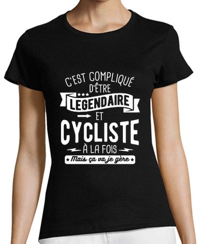 Camiseta mujer legendario y ciclista a la vez - latostadora.com - Modalova