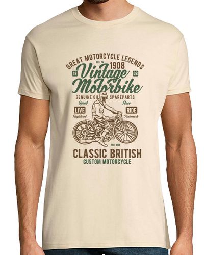 Camiseta Vintage Motorbike - latostadora.com - Modalova