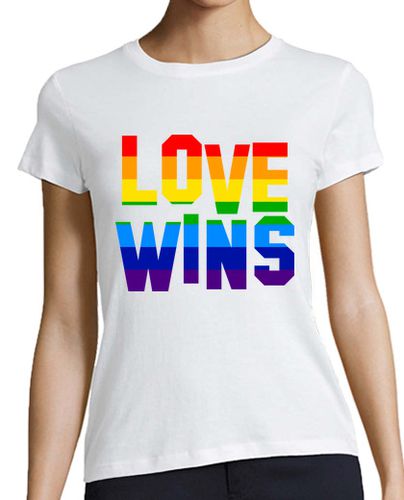 Camiseta mujer LOVE WINS - latostadora.com - Modalova