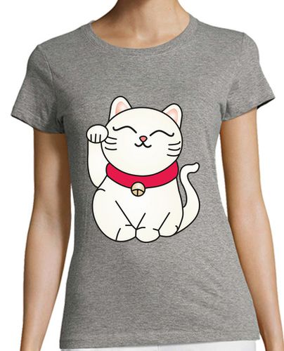 Camiseta Mujer Manga Corta Camiseta chica Maneki neko laTostadora - latostadora.com - Modalova