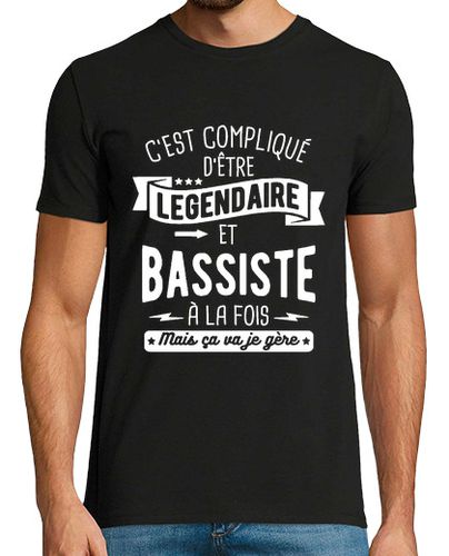 Camiseta Hombre Manga Corta legendario y bajista a la vez laTostadora - latostadora.com - Modalova