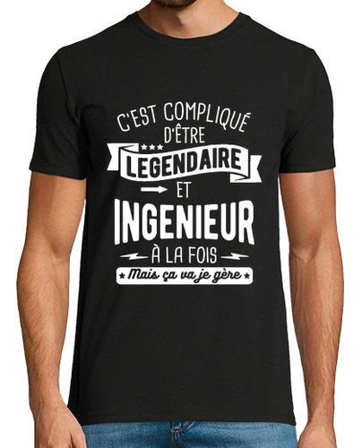 Camiseta legendario e ingeniero a la vez - latostadora.com - Modalova