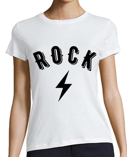 Camiseta mujer Rayo Rock chica mangas - latostadora.com - Modalova