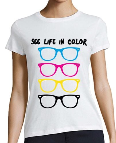 Camiseta Mujer Manga Corta ver la vida en color laTostadora - latostadora.com - Modalova