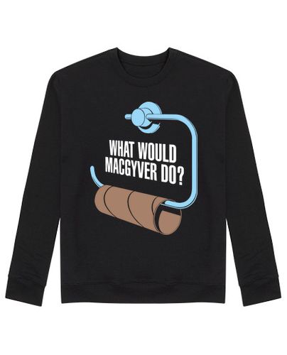 Sudadera Sin Capucha Unisex ¿Que Haría MacGyver? laTostadora - latostadora.com - Modalova