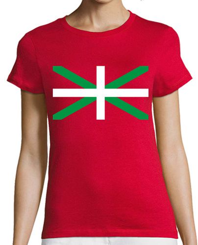 Camiseta mujer Ikurriña (Bandera Pais Vasco) - latostadora.com - Modalova