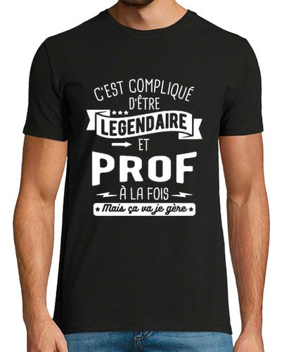 Camiseta Hombre Manga Corta legendario y maestro a la vez laTostadora - latostadora.com - Modalova